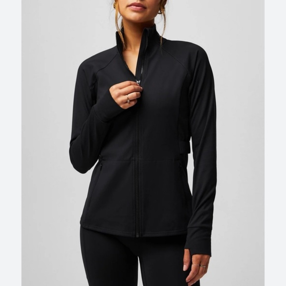 Fabletics Trinity, Performance Black Jacket Size … - image 1